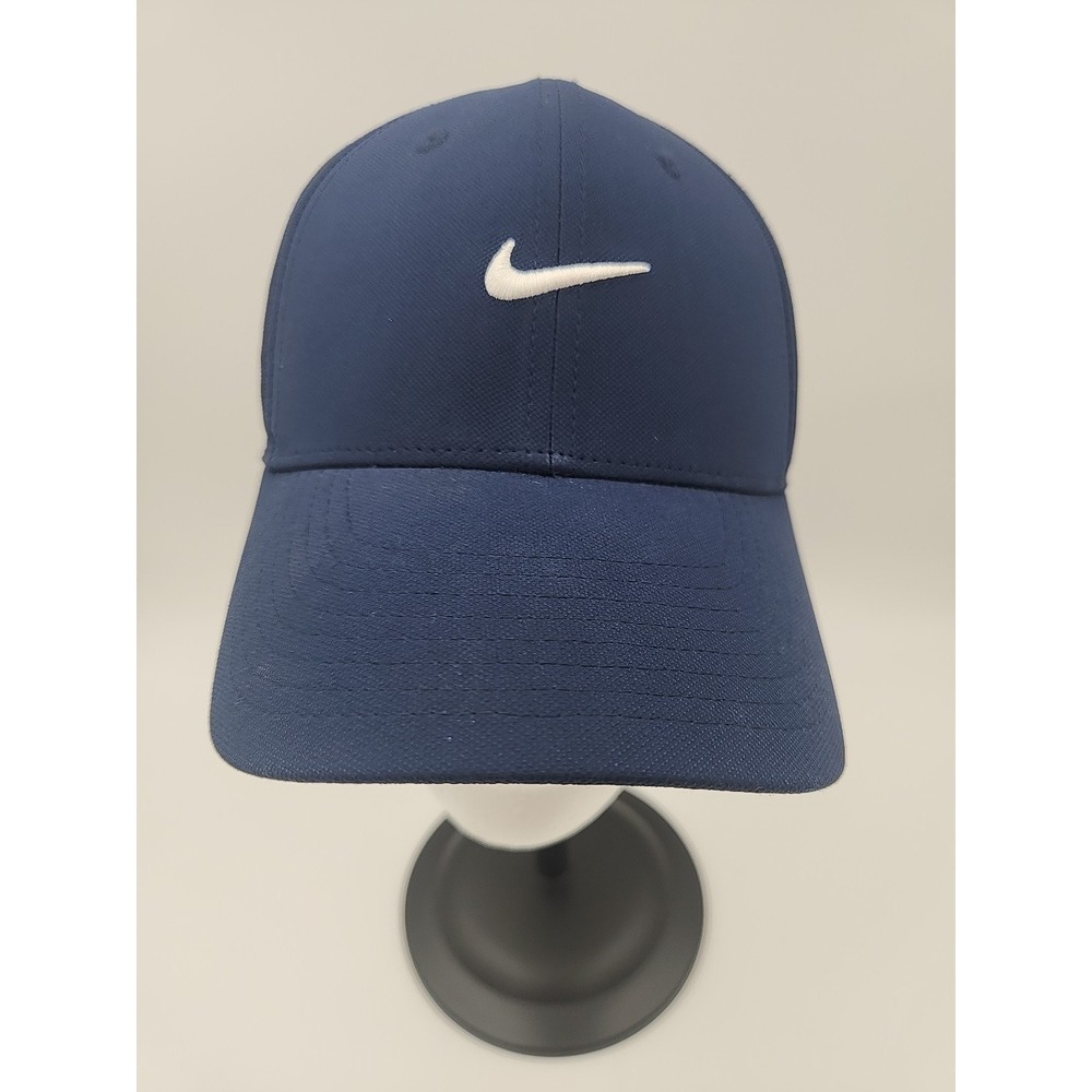 NIKE CLUB CAP Golf Hat Dri-Fit Adult S/M SNAPBACK‎ Blue/White - Picture 7 of 10